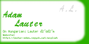 adam lauter business card